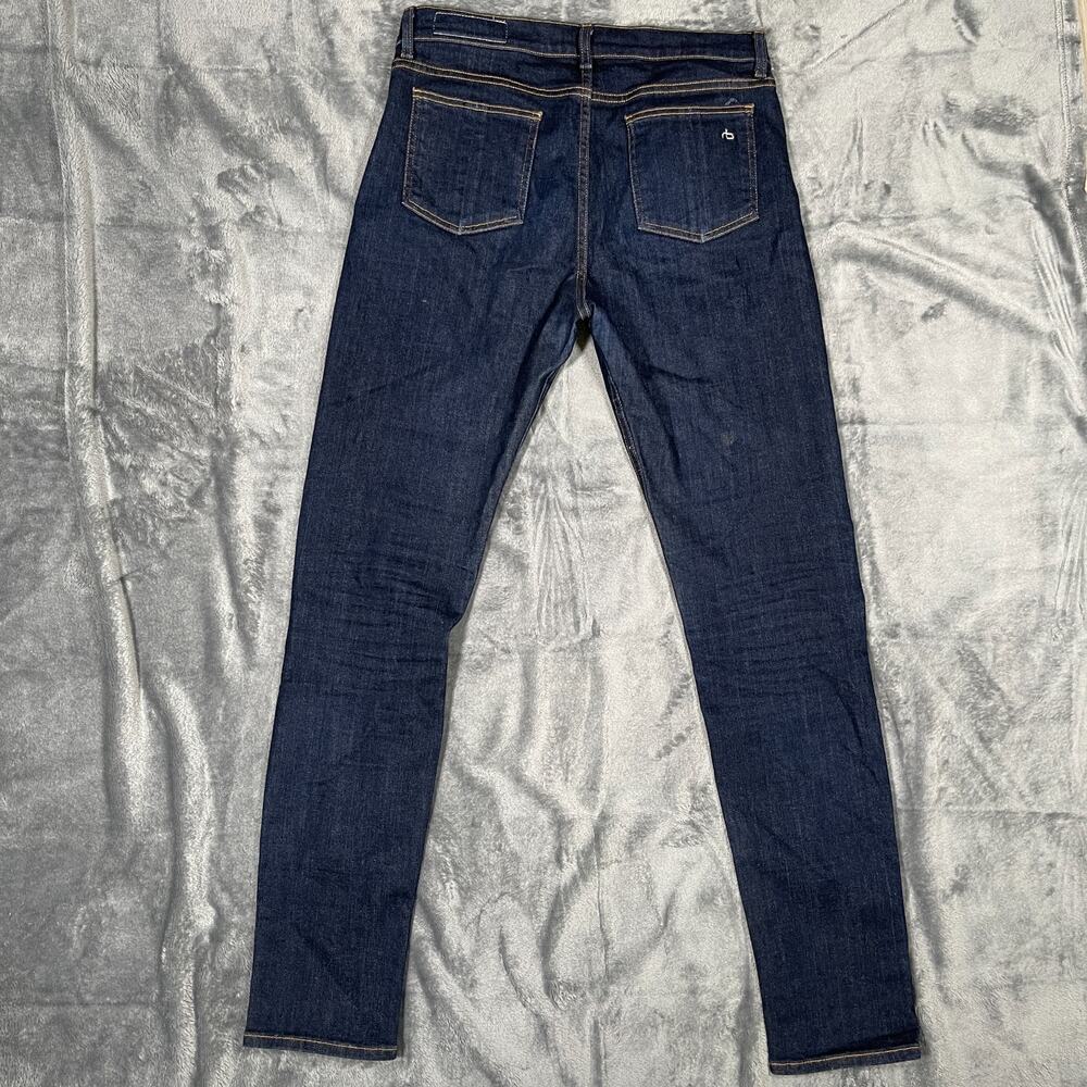 Rag & Bone High Rise Skinny Jeans Womens Size 31 Heritage Wash Denim Casual Pant - Picture 9 of 12